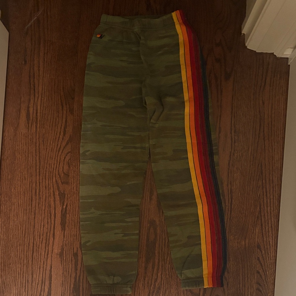 Aviator Nation 5-Stripe Camo Sweatpants